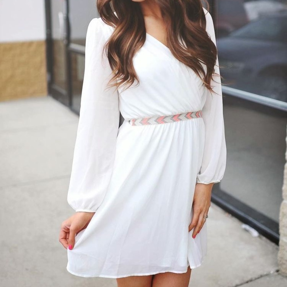 Dottie Couture Boutique white small midi dress